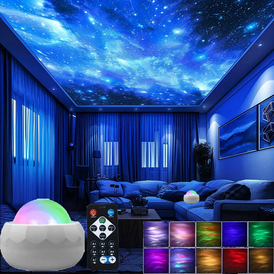 LED Aurora Galaxy Projector Night Light with RGB lighting